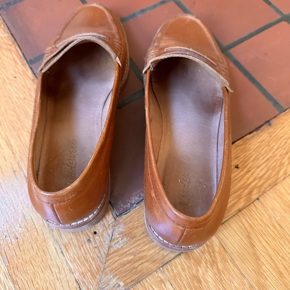 Madewell Brown Leather Loafers Sz 8.5 - Picture 3 of 7